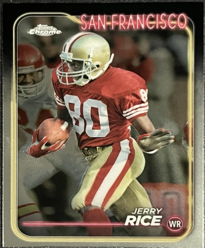 Jerry Rice #176 Football Cards 2024 Topps Chrome