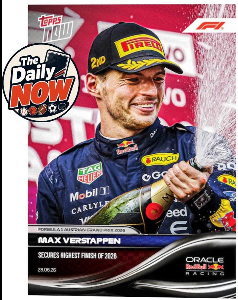 Max Verstappen #43 Prices | 2026 Topps Now Formula 1 | Racings Cards