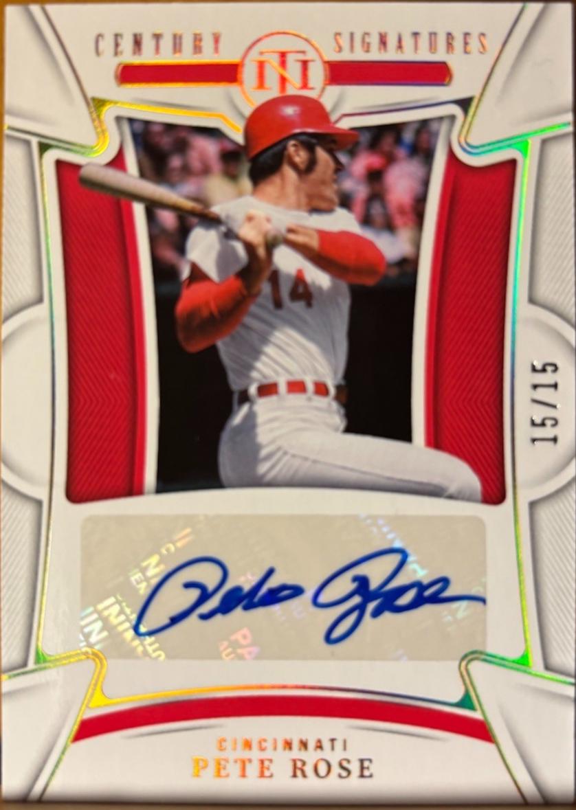 Pete Rose #1 Baseball Cards 2023 Panini National Treasures Century Signatures