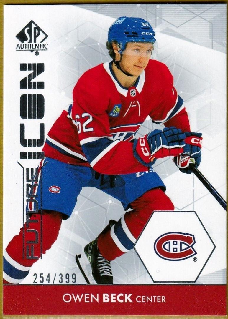 Owen Beck #FI-29 Hockey Cards 2023 SP Authentic Future Icon