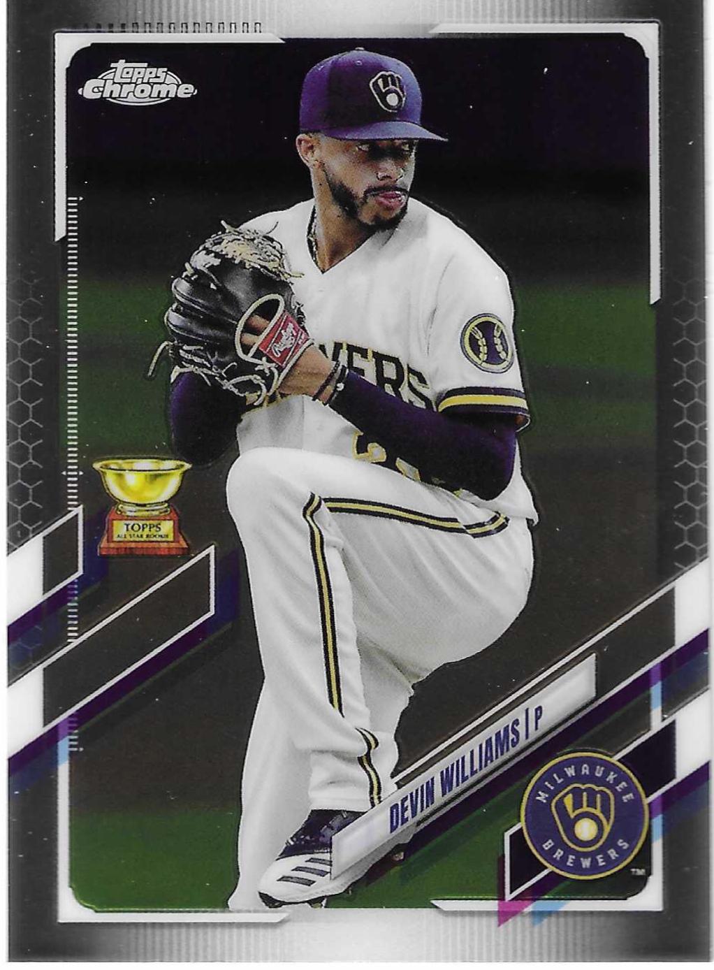 Devin Williams #98 Baseball Cards 2021 Topps Chrome
