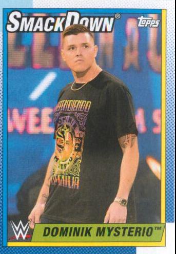 Dominik Mysterio #58 Wrestling Cards 2021 Topps Heritage WWE
