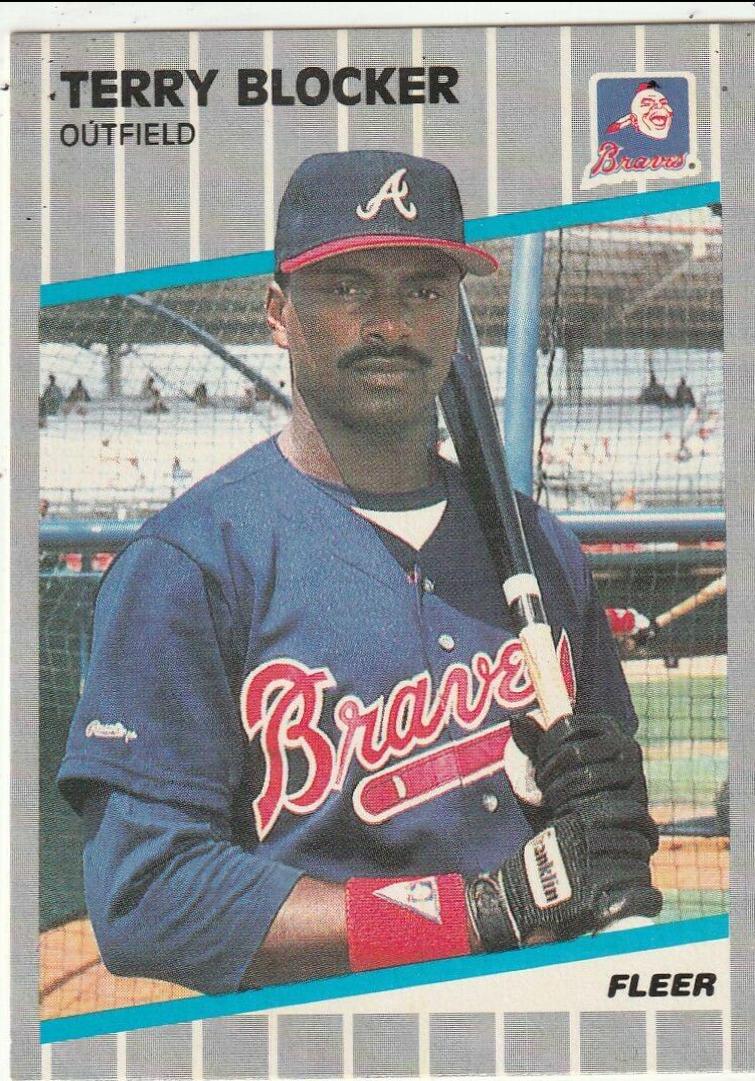 Terry Blocker #589 Baseball Cards 1989 Fleer