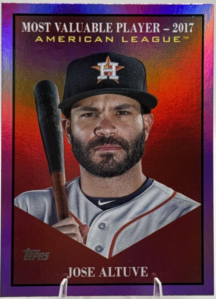 2025 Topps Update Most Valuable Jose Altuve [Pink Foil] #MV-13 card