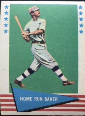 Home Run Baker #6 Baseball Cards 1961 Fleer
