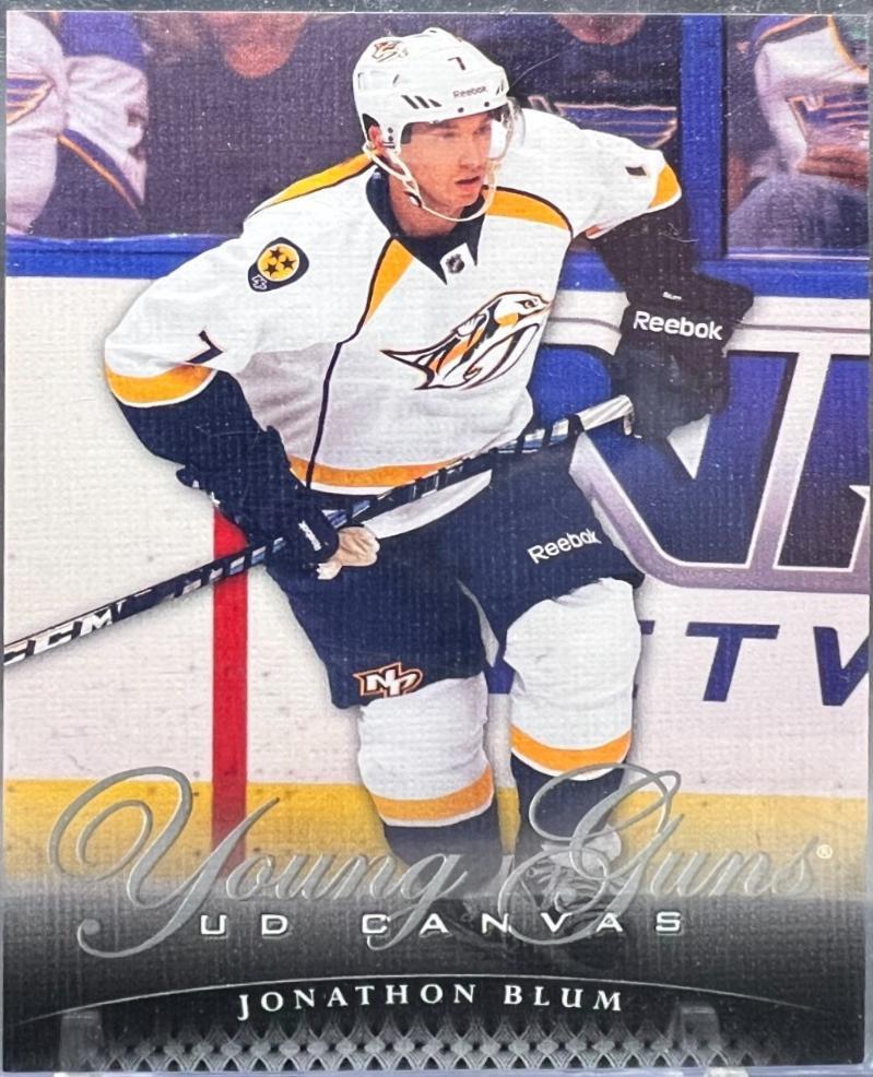 Jonathon Blum #C104 2011-12 Upper Deck Hockey UD Canvas