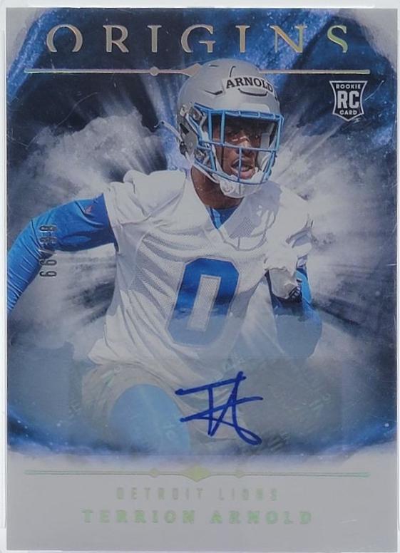 Terrion Arnold #130 Football Cards 2024 Panini Origins Rookie Signature