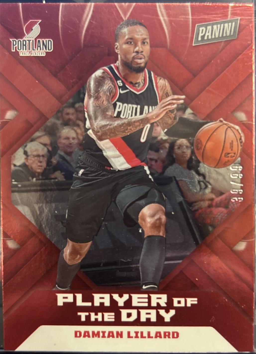 Damian Lillard #9 2022 Panini Player Of The Day Basketball
