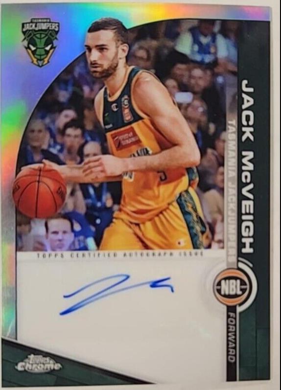 Jack McVeigh #A-JM Basketball Cards 2023 Topps Chrome NBL Autographs