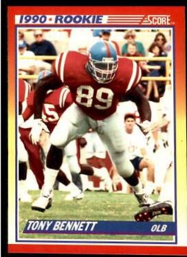 Tony Bennett #304 Football Cards 1990 Panini Score