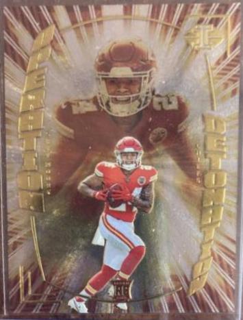 Skyy Moore #OD-30 Football Cards 2022 Panini Illusions Operation Detonation
