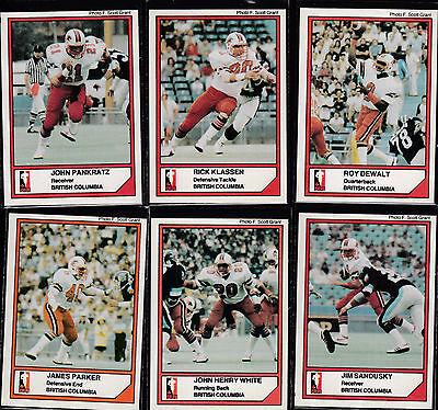 Rick Klassen #63 1984 Jogo Cfl Football