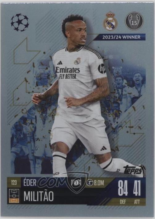 Eder Militao #123 2024 Topps Match Attax UEFA