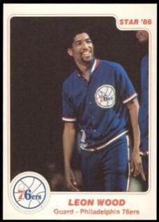 Leon Wood #9 Basketball Cards 1985 Star