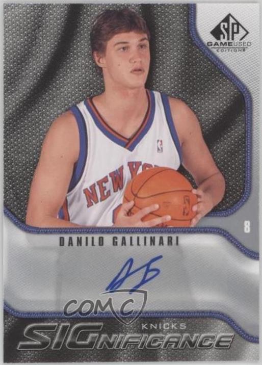 Danilo Gallinari #S-GA 2009-10 SP Game Used Basketball SIGnificance