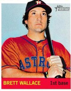 Brett Wallace #57 Baseball Cards 2013 Topps Heritage