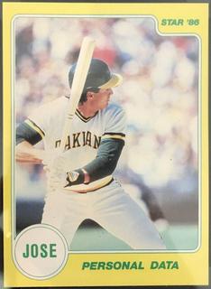 Jose Canseco ##6 Personal Data