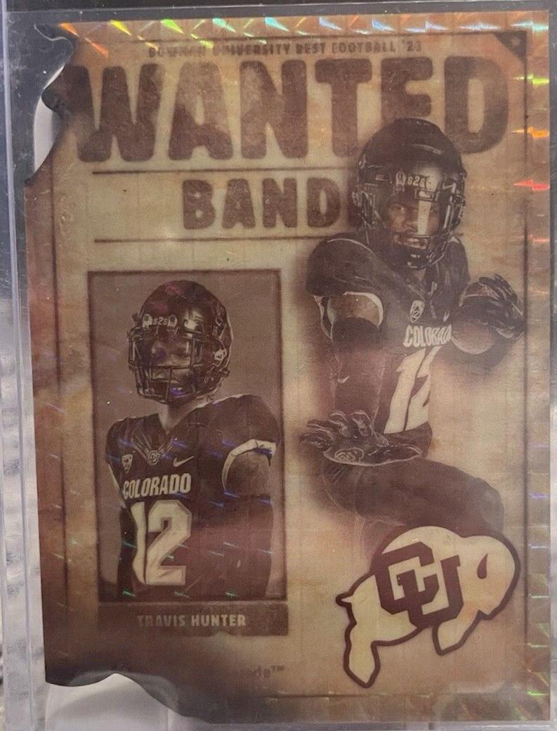 Travis Hunter #GSB-15 Football Cards 2023 Bowman's Best University Gunslingers and Bandits Die Cuts