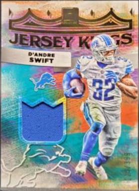 D'Andre Swift #JK-10 Football Cards 2022 Panini Donruss Jersey Kings