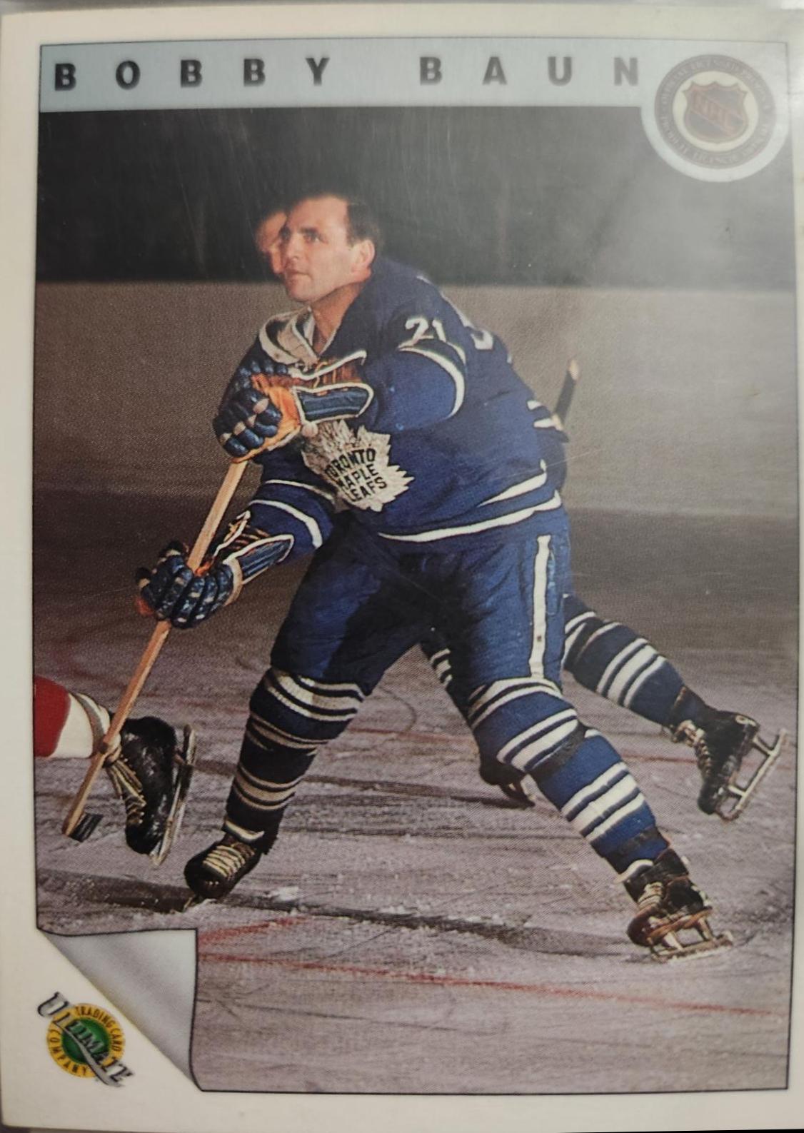 Bobby Baun #30 Hockey Cards 1991 Ultimate Original Six