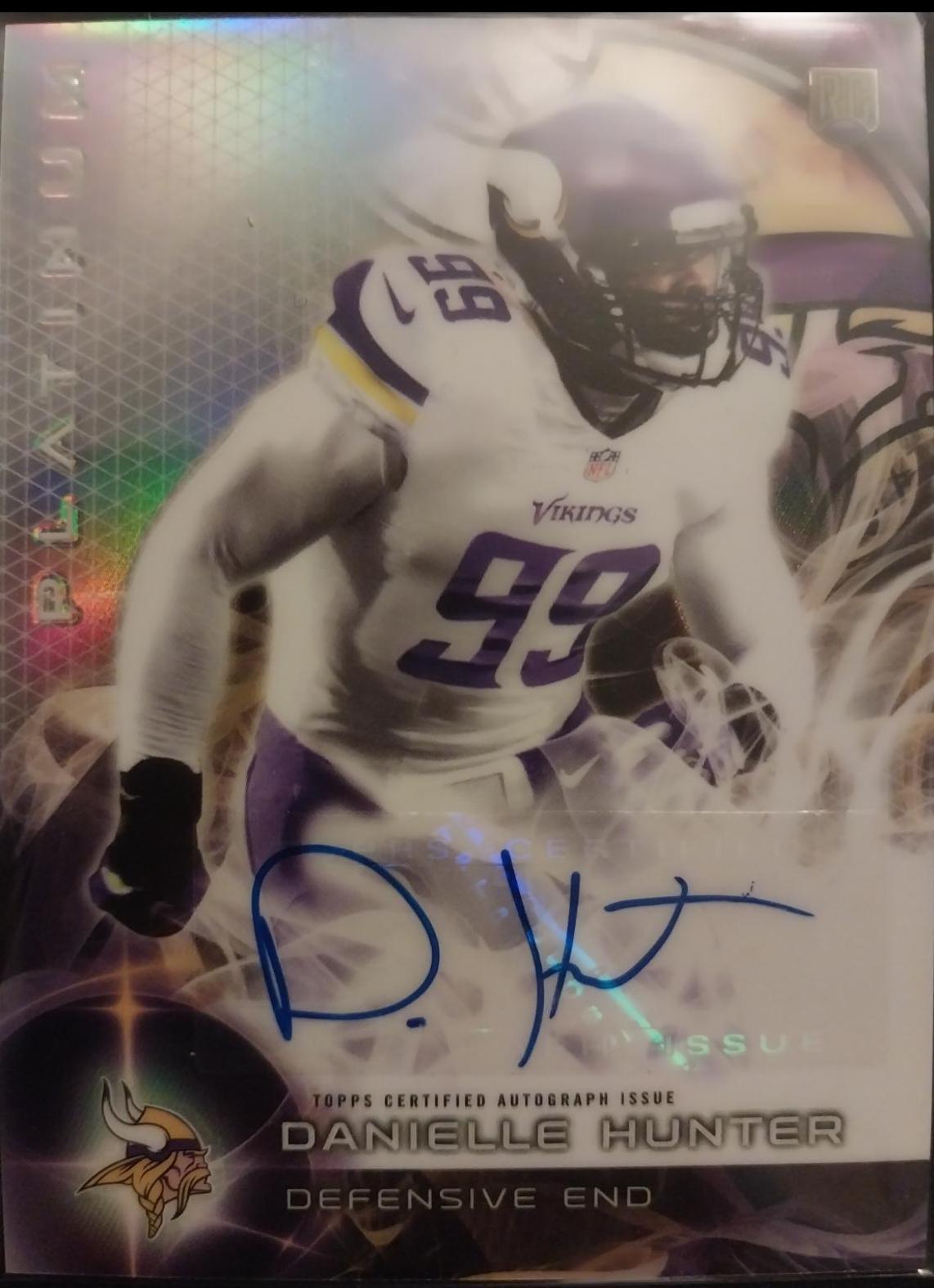 Danielle Hunter #AR-DH Football Cards 2015 Topps Platinum