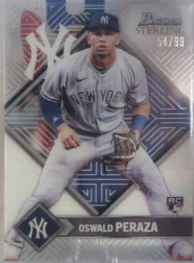 Oswald Peraza #ST-17 Baseball Cards 2023 Bowman Sterling Tek