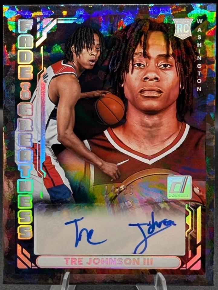 Tre Johnson III #5 2025 Panini Donruss Fade To Greatness Basketball