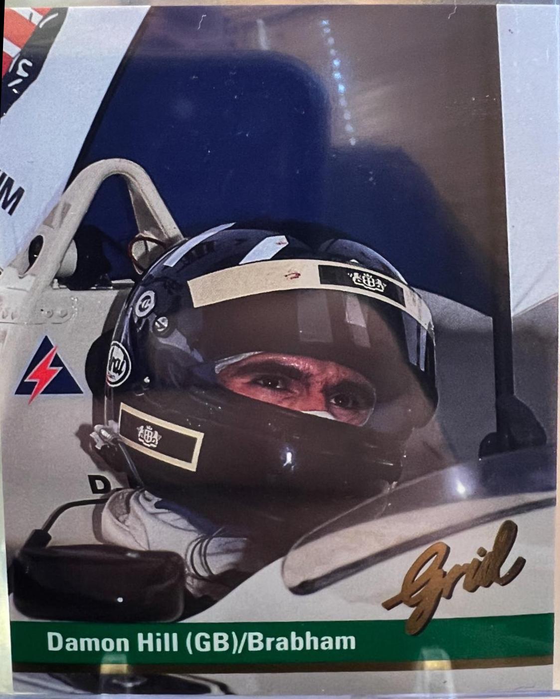 Damon Hill (GB)/Brabham #74 Racing Cards 1992 Grid F1