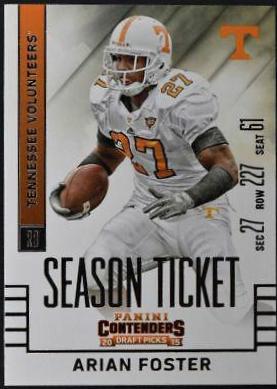 Arian Foster #15 Football Cards 2015 Panini Contenders Draft Picks