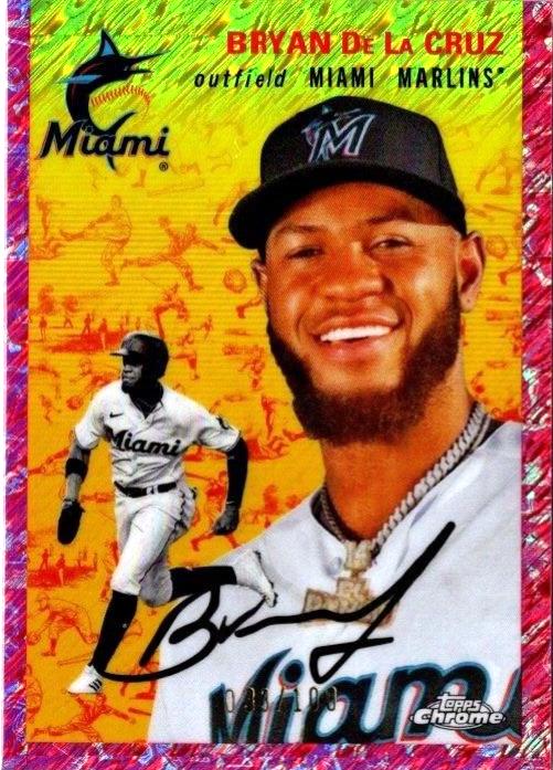 Bryan De La Cruz [Cream Fuchsia Lava Refractor] #223