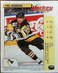Phil Bourque #225 Hockey Cards 1992 Panini Stickers