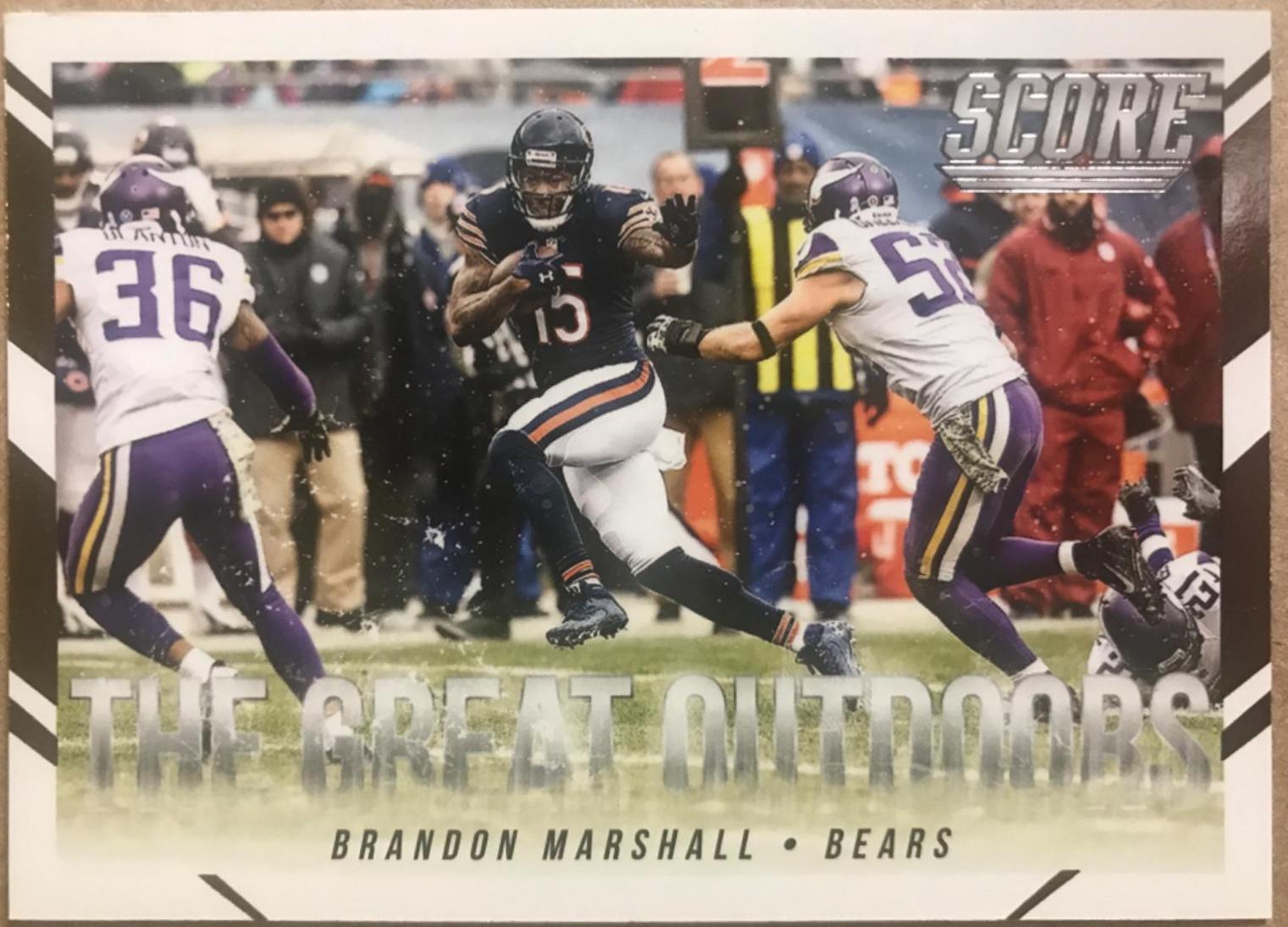 Brandon Marshall #17 Football Cards 2015 Panini Score the Great Outdoors
