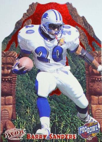 Barry sanders #8 Football Cards 1999 Pacific Pro Bowl Die Cuts