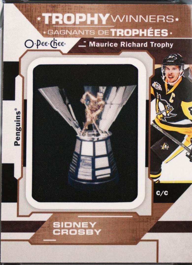 Sidney Crosby #P29 Hockey Cards 2019 O-Pee-Chee Trophy Winners Manufactured Patches