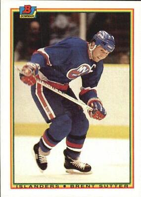 Brent Sutter #126 Hockey Cards 1990 Bowman