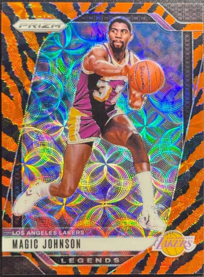 Magic Johnson [Choice Tiger Stripe] #294 Prices | 2024 Panini