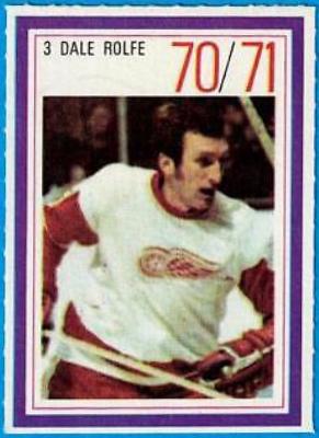 Dale Rolfe Hockey Cards 1970 Esso Power Players