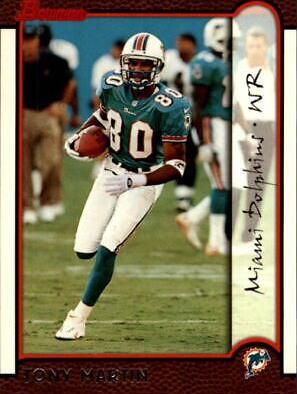 Tony Martin #4 Football Cards 1999 Bowman