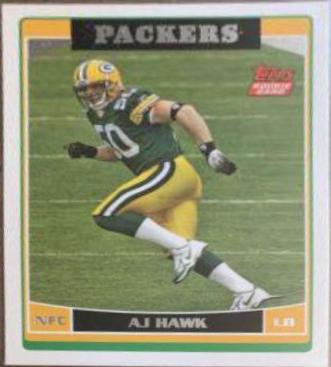 A.J. Hawk #360 Football Cards 2006 Topps