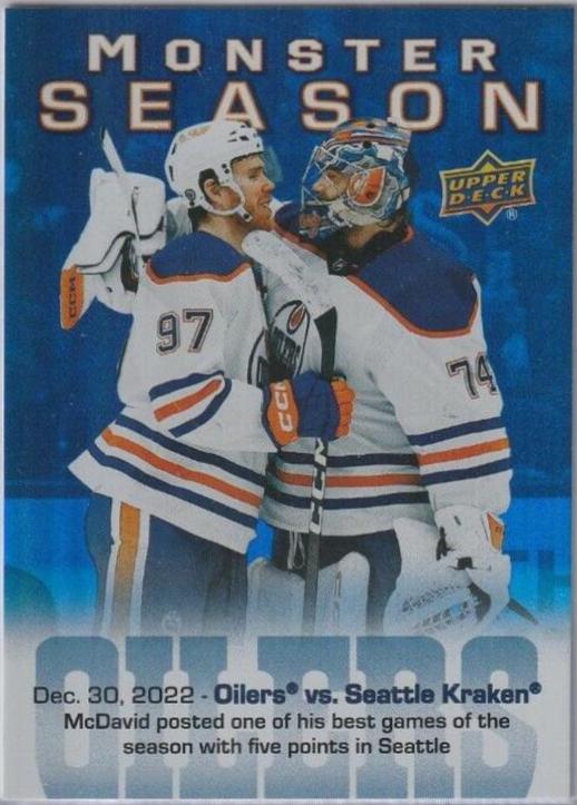 Connor McDavid #MS-37 2023-24 Upper Deck Hockey Monster Season