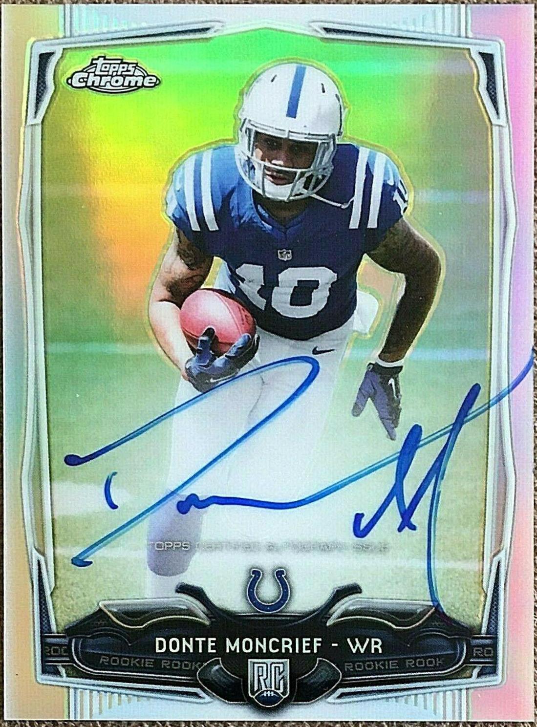 Donte Moncrief [Autograph Refractor] #197