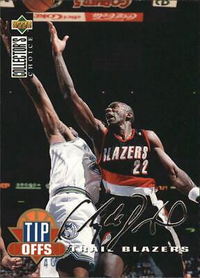 Clyde Drexler Silver Signature #187 Basketball Cards 1994 Collector's Choice