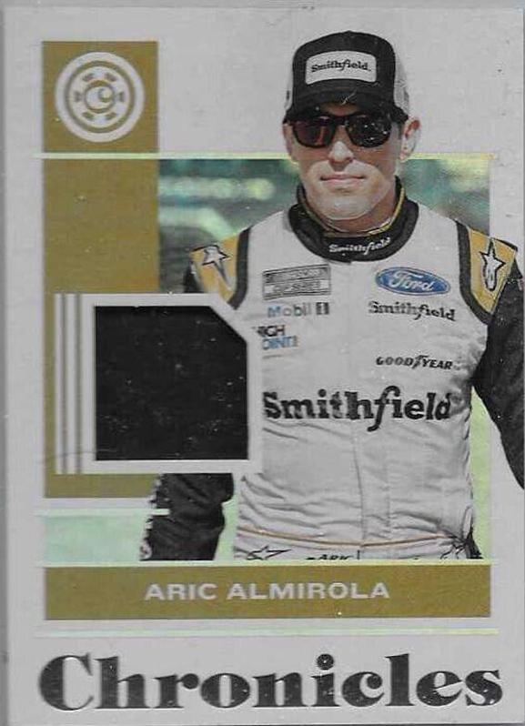 Aric Almirola #CS-AL Racing Cards 2022 Panini Chronicles Nascar Swatches