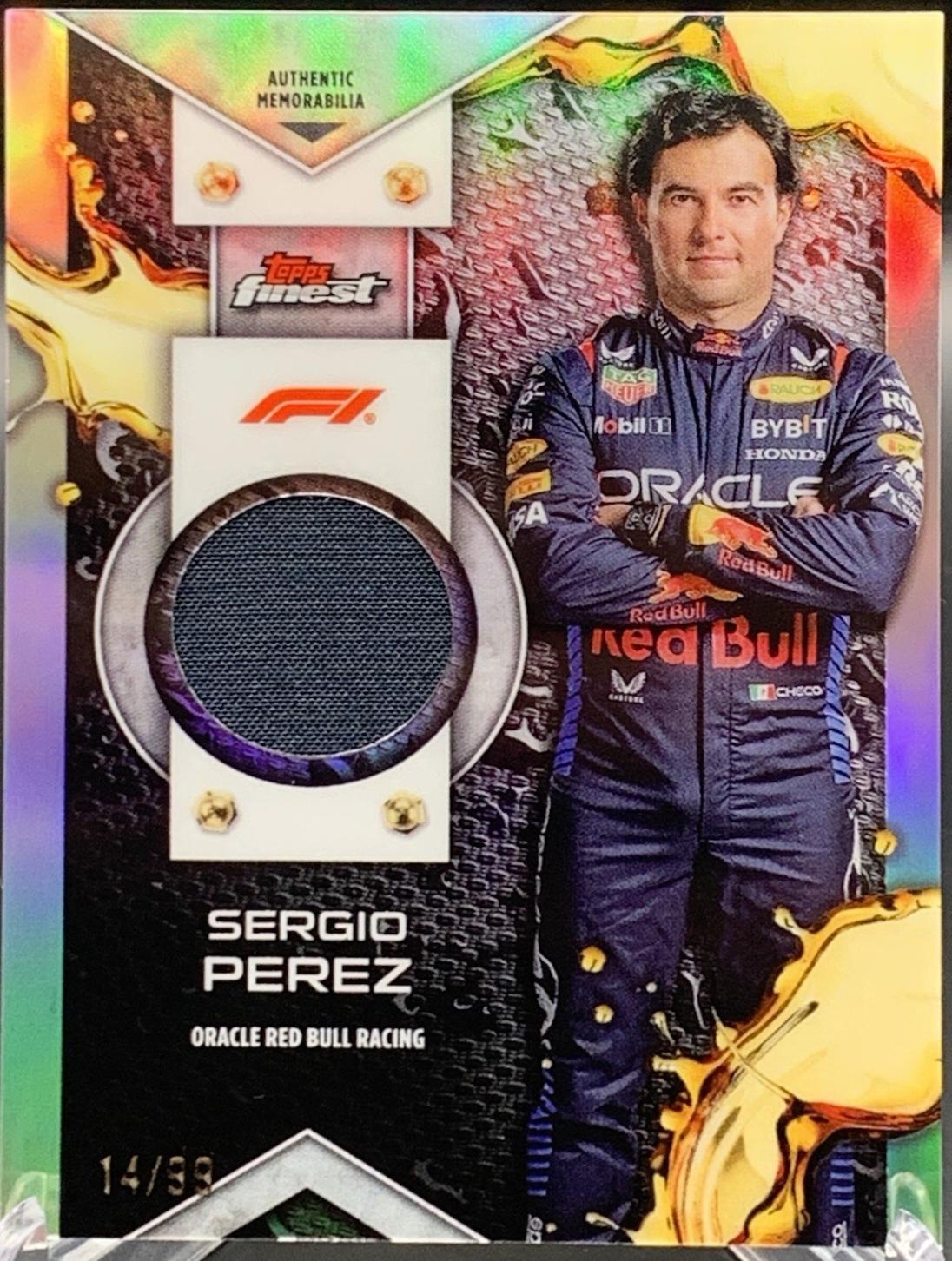 Sergio Perez #F1R-PER Racing Cards 2024 Topps Finest Formula 1 Relic