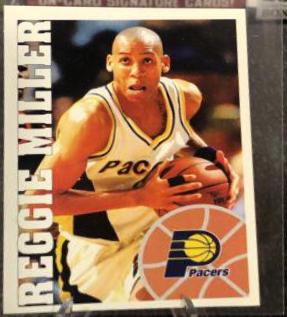 Reggie Miller #115 Basketball Cards 1995 Panini Stickers