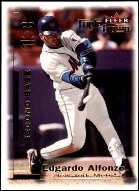 Edgardo Alfonzo #33 Baseball Cards 2001 Fleer Triple Crown