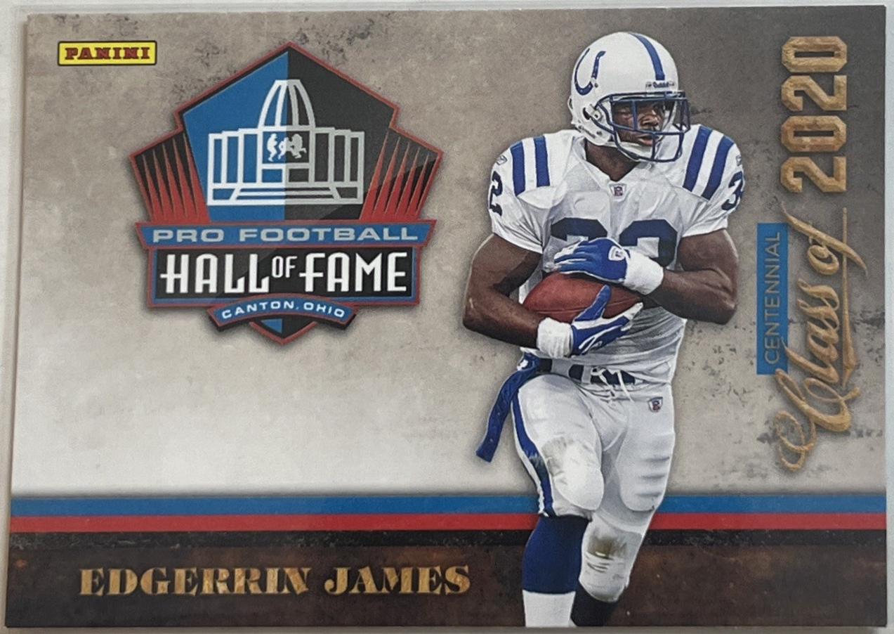 Edgerrin James #4 Football Cards 2020 Panini Hall of Fame