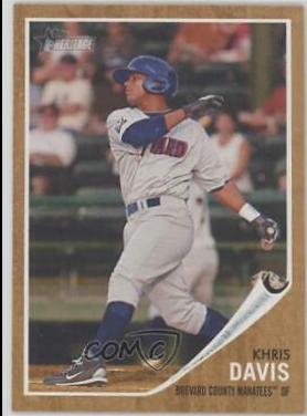 Khris Davis #96 Baseball Cards 2011 Topps Heritage Minor League Edition
