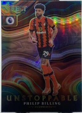 Philip Billing #24 Soccer Cards 2022 Panini Select Premier League Unstoppable