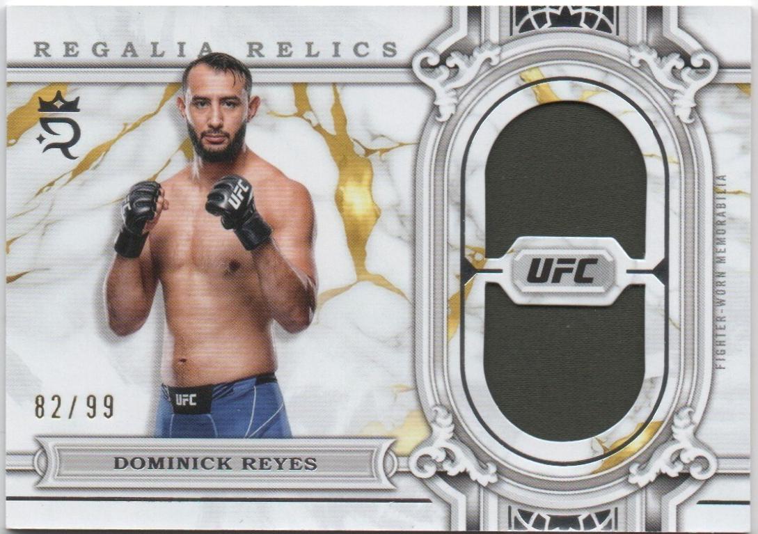 Dominick Reyes #RAR-12 Ufc Cards 2024 Topps Royalty UFC Regalia Relic